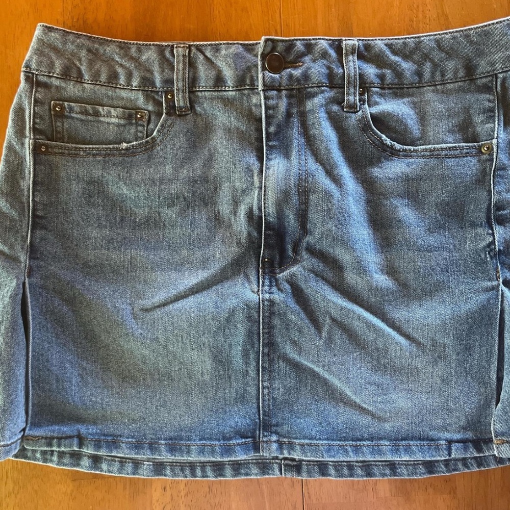 Denim Mini Skirt